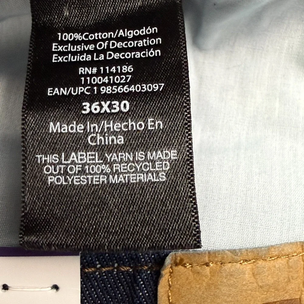 Frye Mens Slim‎ Bootcut Jeans Size 36x30 Dark Wash Casual Cotton Denim NWT